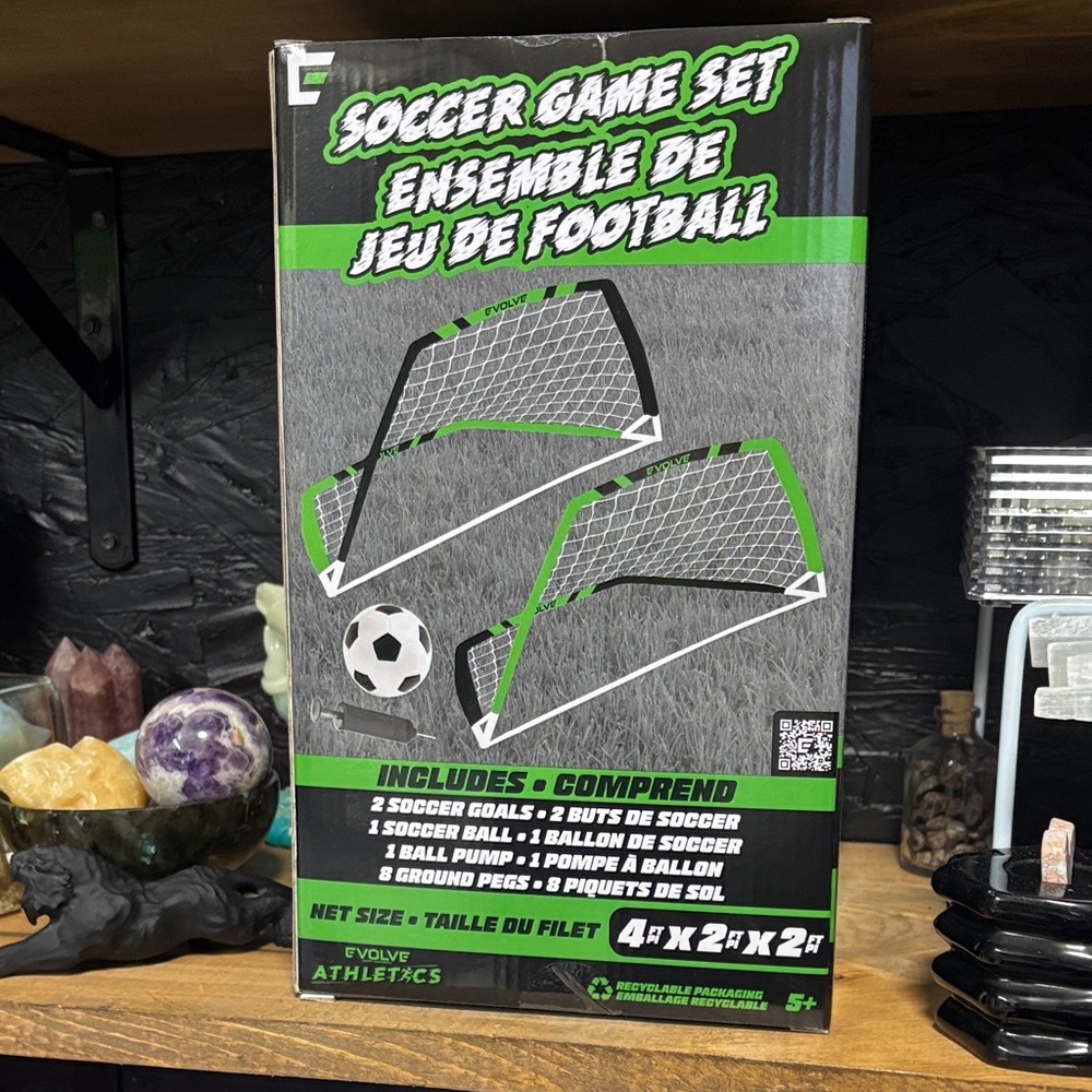 Soccer Game Set - Black and Green